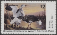 Scan of 1990 Mississippi Duck Stamp MNH VF