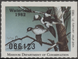 Scan of 1982 Missouri Duck Stamp MNH VF