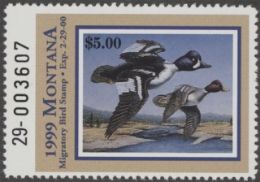 Scan of 1999 Montana Duck Stamp MNH VF