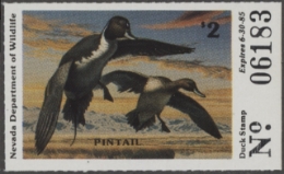 Scan of 1984 Nevada Duck Stamp MNH VF