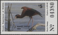 Scan of 1991 Nevada Duck Stamp MNH VF