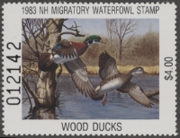Scan of 1983 New Hampshire Duck Stamp - First of State MNH VF