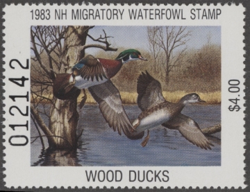 Scan of 1983 New Hampshire Duck Stamp - First of State MNH VF