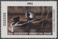 Scan of 1993 New Hampshire Duck Stamp MNH VF
