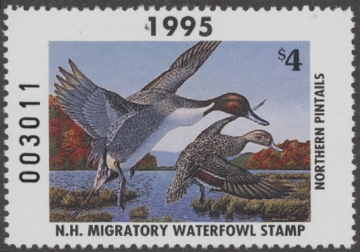 Scan of 1995 New Hampshire Duck Stamp MNH VF