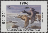 Scan of 1996 New Hampshire Duck Stamp MNH VF
