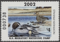 Scan of 2002 New Hampshire Duck Stamp MNH VF