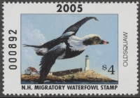 Scan of 2005 New Hampshire Duck Stamp MNH VF