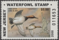 Scan of 2000 New Jersey Duck Stamp MNH VF
