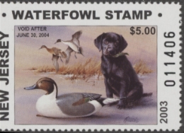 Scan of 2003 New Jersey Duck Stamp MNH VF