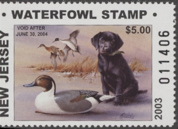 Scan of 2003 New Jersey Duck Stamp MNH VF