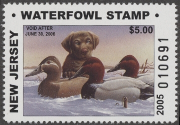 Scan of 2005 New Jersey Duck Stamp MNH VF