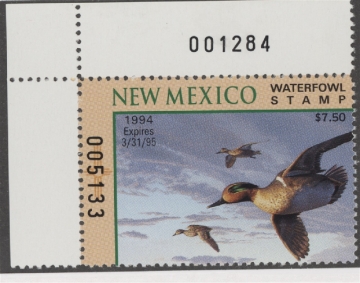 Scan of 1994 New Mexico Duck Stamp MNH VF