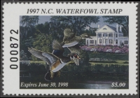 Scan of 1997 North Carolina Duck Stamp MNH VF