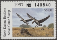Scan of 1997 North Dakota Duck Stamp MNH VF