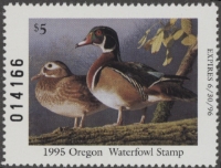 Scan of 1995 Oregon Duck Stamp MNH VF