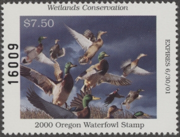 Picture of 2000 Oregon Duck Stamp MNH VF