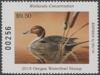Scan of 2015 Oregon Duck Stamp MNH VF