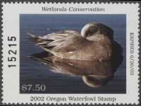 Scan of 2002 Oregon Duck Stamp MNH VF