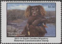 Scan of 2013 South Carolina Duck Stamp MNH VF