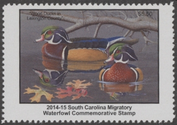 Scan of 2014 South Carolina Duck Stamp MNH VF