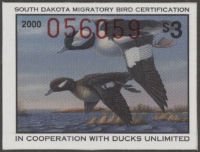 Scan of 2000 South Dakota Duck Stamp MNH VF