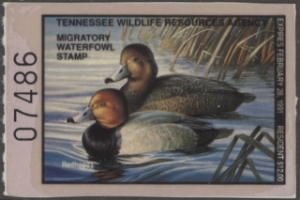 Scan of 1990 Tennessee Duck Stamp MNH VF