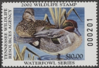 Scan of 2002 Tennessee Duck Stamp MNH VF