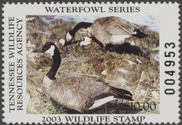 Scan of 2003 Tennessee Duck Stamp MNH VF