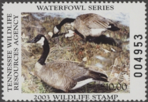 Scan of 2003 Tennessee Duck Stamp MNH VF