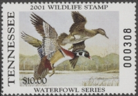 Scan of 2001 Tennessee Duck Stamp MNH VF