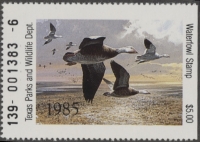 Scan of 1985 Texas Duck Stamp MNH VF