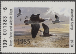 Scan of 1985 Texas Duck Stamp MNH VF