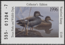 Scan of 1996 Texas Duck Stamp MNH VF