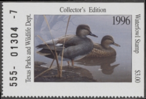 Scan of 1996 Texas Duck Stamp MNH VF