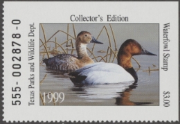 Scan of 1999 Texas Duck Stamp MNH VF