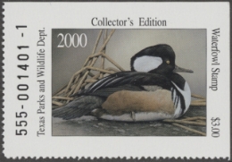 Scan of 2000 Texas Duck Stamp MNH VF