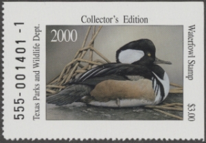Scan of 2000 Texas Duck Stamp MNH VF