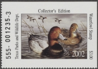 Scan of 2002 Texas Duck Stamp MNH VF