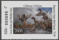 Scan of 2006 Texas Duck Stamp MNH VF