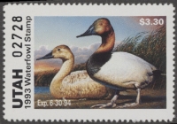 Scan of 1993 Utah Duck Stamp MNH VF