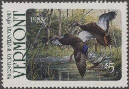 Scan of 1988 Vermont Duck Stamp MNH VF