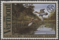 Scan of 1990 Vermont Duck Stamp MNH VF