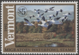 Scan of 1992 Vermont Duck Stamp MNH VF