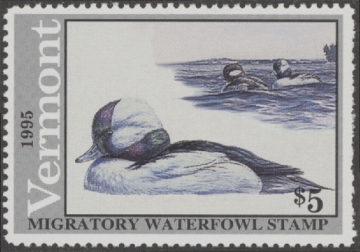 Scan of 1995 Vermont Duck Stamp MNH VF