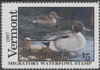 Scan of 1997 Vermont Duck Stamp MNH VF