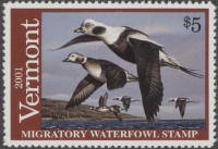 Scan of 2001 Vermont Duck Stamp MNH VF