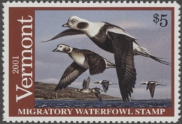 Scan of 2001 Vermont Duck Stamp MNH VF