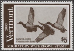 Scan of 2003 Vermont Duck Stamp MNH VF