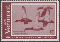 Scan of 2005 Vermont Duck Stamp MNH VF
